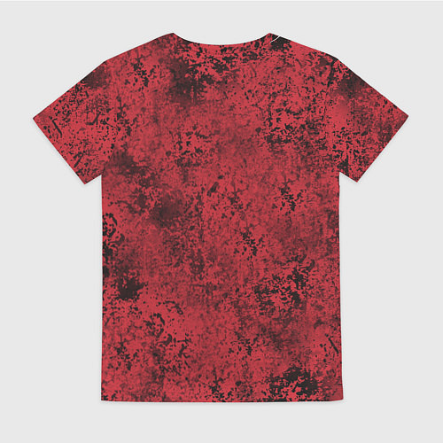 Женская футболка Знак венома на красном / 3D-принт – фото 2