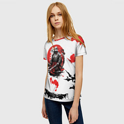 Футболка женская Кодекс самурая ниндзя, цвет: 3D-принт — фото 2