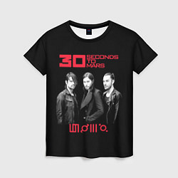 Женская футболка 30 Seconds to Mars poster