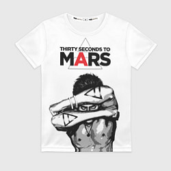 Футболка женская 30 Seconds to Mars - poster, цвет: 3D-принт
