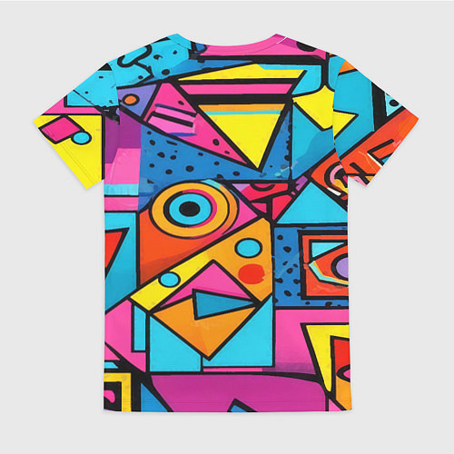 Женская футболка Кислая геометрия / 3D-принт – фото 2