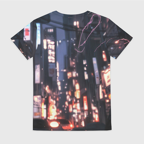 Женская футболка Человек паук в черном / 3D-принт – фото 2