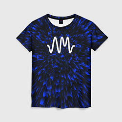 Футболка женская Arctic Monkeys blue energy, цвет: 3D-принт