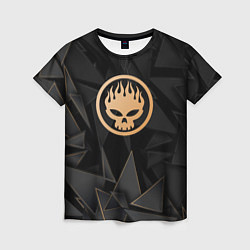 Футболка женская The Offspring golden poly, цвет: 3D-принт