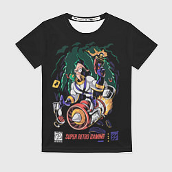 Футболка женская Earth worm Jim - super retro gaming, цвет: 3D-принт