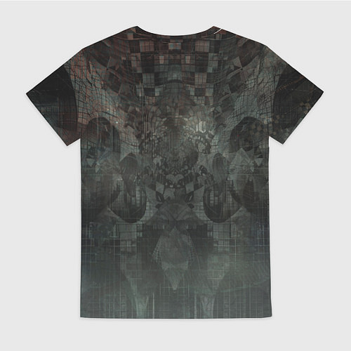 Женская футболка Боевой кибернетический андроид / 3D-принт – фото 2