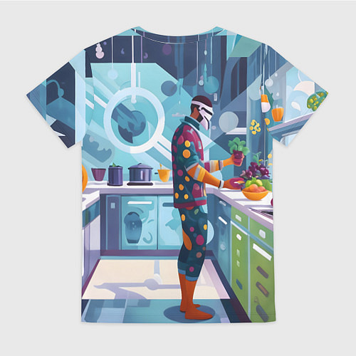 Женская футболка Здоровое питание / 3D-принт – фото 2