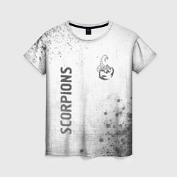 Футболка женская Scorpions - white gradient вертикально, цвет: 3D-принт