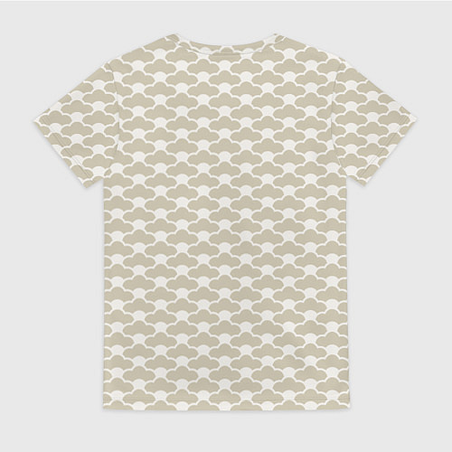 Женская футболка Геометричный узор в японском стиле / 3D-принт – фото 2