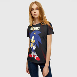Футболка женская Sonic, цвет: 3D-принт — фото 2