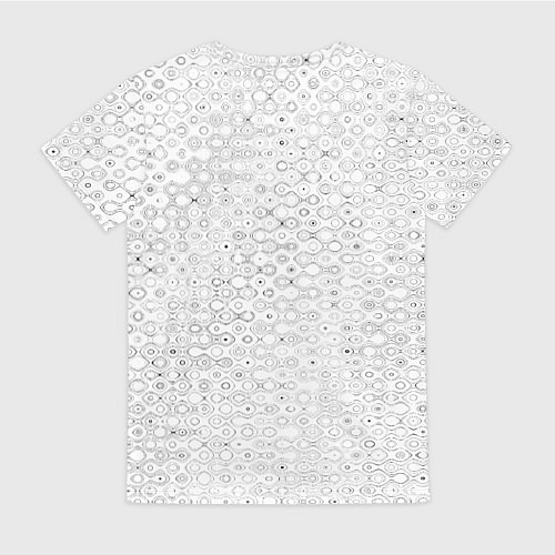 Женская футболка Белый с абстрактным узором / 3D-принт – фото 2