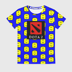 Женская футболка Dota smile pattern
