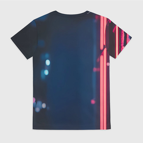 Женская футболка Человек-паук с неоновыми глазами / 3D-принт – фото 2