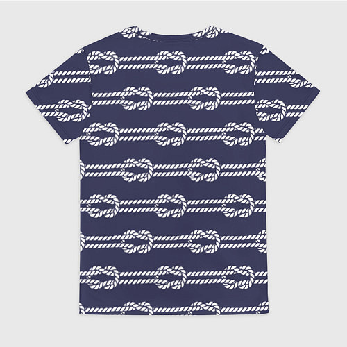 Женская футболка Морские канаты / 3D-принт – фото 2