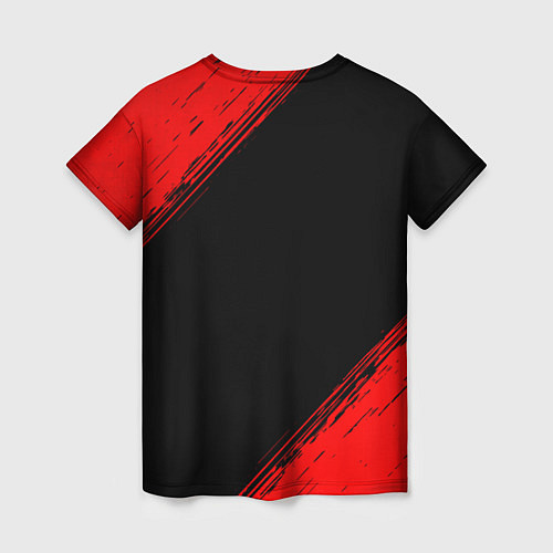 Женская футболка Lazio - red gradient / 3D-принт – фото 2