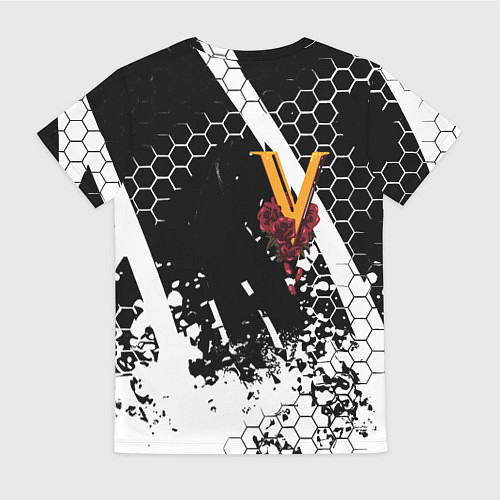 Женская футболка Samurai соты краски / 3D-принт – фото 2