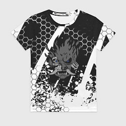 Женская футболка Samurai соты краски