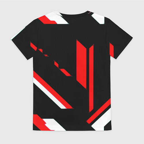 Женская футболка Nirvana текстура полосы / 3D-принт – фото 2