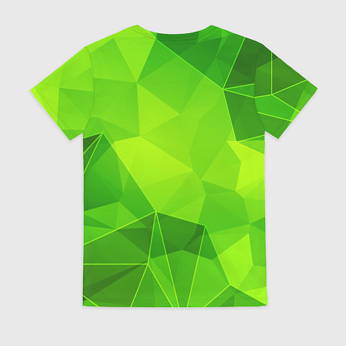 Женская футболка Gidle green poly / 3D-принт – фото 2