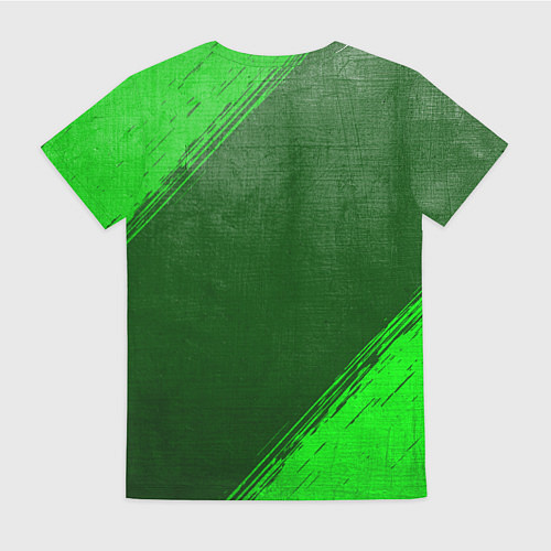 Женская футболка Cyberpunk 2077 - green gradient / 3D-принт – фото 2