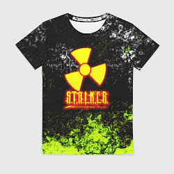 Женская футболка Stalker брызги красок