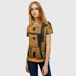 Футболка женская Глаза в каменных домах, цвет: 3D-принт — фото 2
