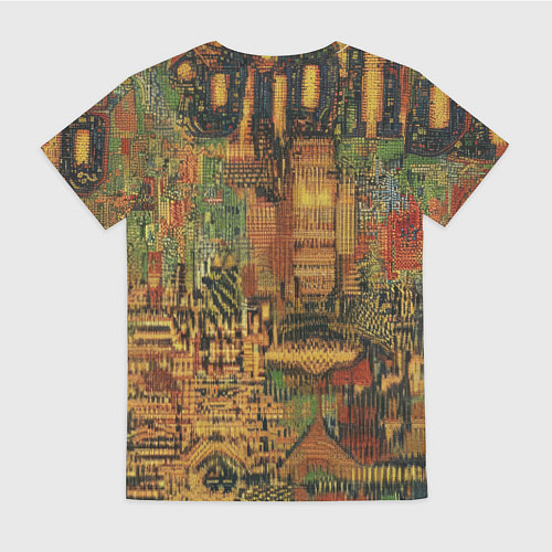 Женская футболка Текстурный Бэтмен / 3D-принт – фото 2