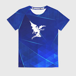 Футболка женская Black Sabbath blue poly, цвет: 3D-принт