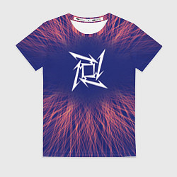 Женская футболка Metallica red energy