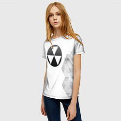 Футболка женская Fallout white poly, цвет: 3D-принт — фото 2