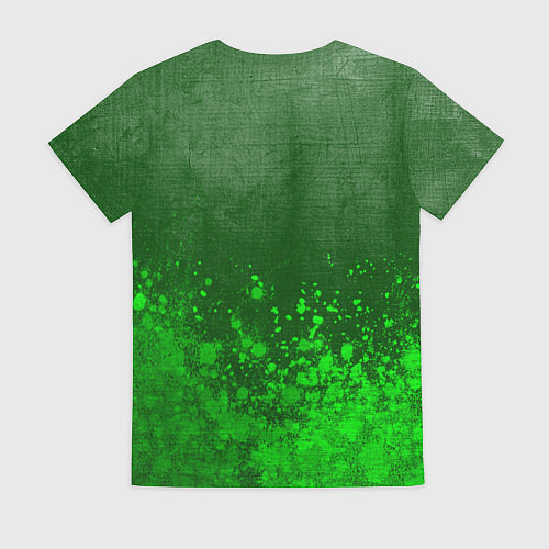 Женская футболка Liverpool - green gradient посередине / 3D-принт – фото 2