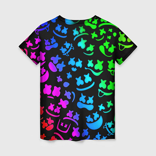 Женская футболка Marshmello x NASA gradient / 3D-принт – фото 2