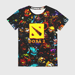 Футболка женская Dota2 персонажи, цвет: 3D-принт