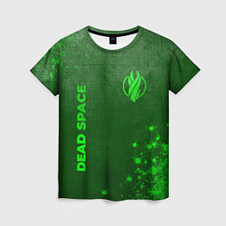 Футболка женская Dead Space - green gradient вертикально, цвет: 3D-принт