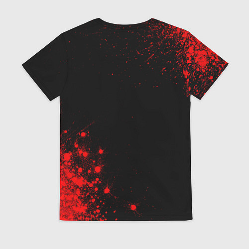 Женская футболка Paramore - red gradient вертикально / 3D-принт – фото 2