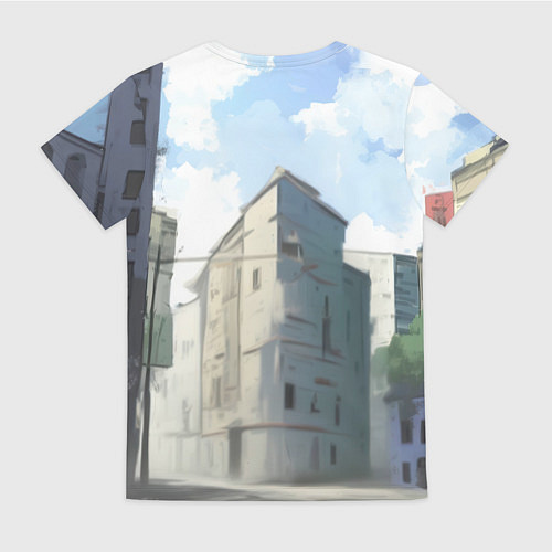 Женская футболка Бэтмен стоит на улице / 3D-принт – фото 2