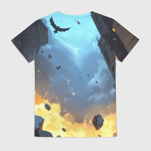 Женская футболка Бэтмен в прыжке / 3D-принт – фото 2