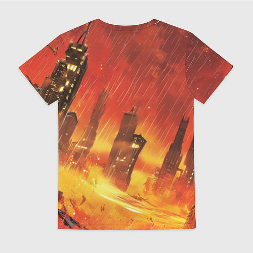 Женская футболка Бэтмен застыл в воздухе / 3D-принт – фото 2