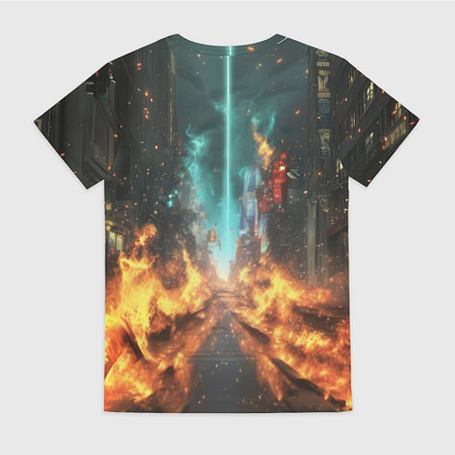 Женская футболка Бэтмен эпик / 3D-принт – фото 2