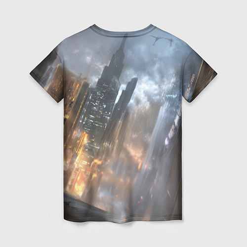 Женская футболка Бэтмен - старый стиль / 3D-принт – фото 2