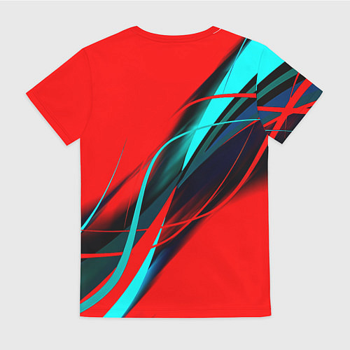 Женская футболка Rainbow six геометрия полосы / 3D-принт – фото 2