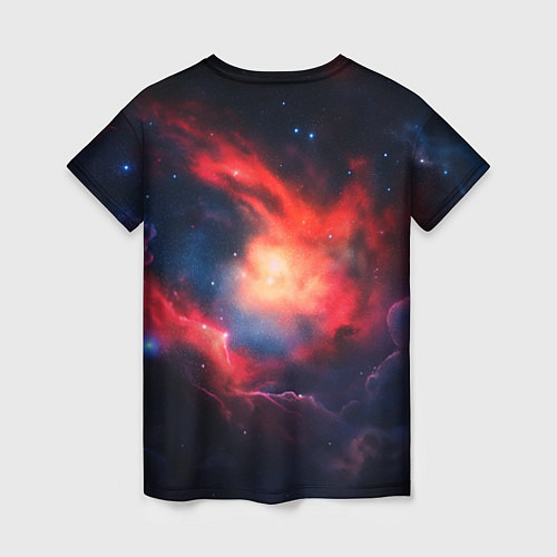 Женская футболка Космонавт сидит в луне / 3D-принт – фото 2