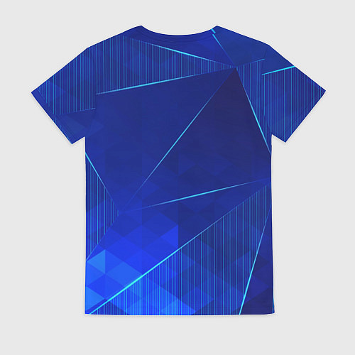 Женская футболка Liverpool blue poly / 3D-принт – фото 2