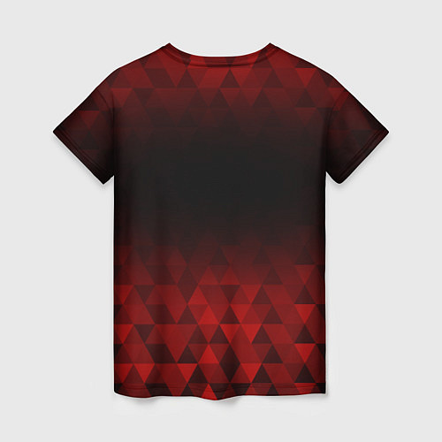 Женская футболка Nirvana red poly / 3D-принт – фото 2