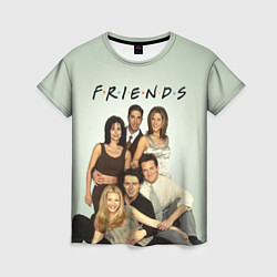 Футболка женская Американский сериал - Друзья, цвет: 3D-принт