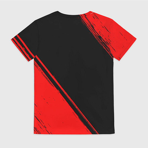 Женская футболка Evangelion - red gradient вертикально / 3D-принт – фото 2