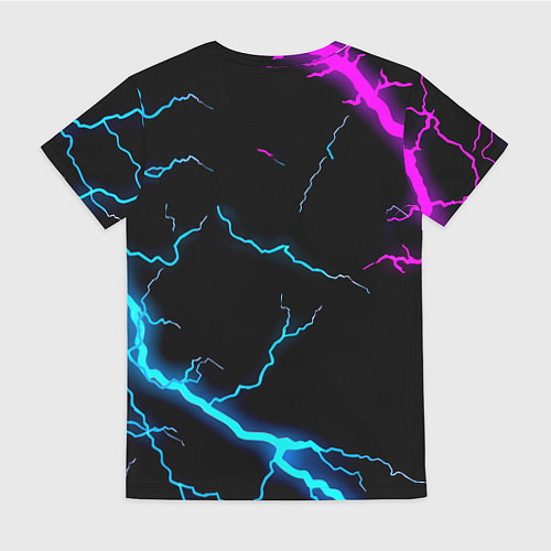 Женская футболка Dota неоновый шторм / 3D-принт – фото 2