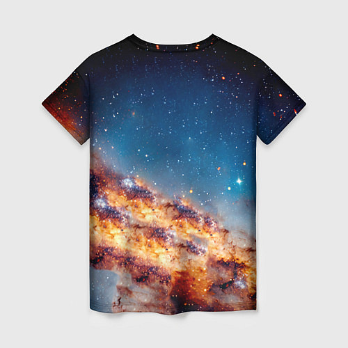 Женская футболка Криштиану Роналду в космосе / 3D-принт – фото 2