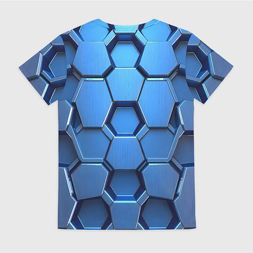 Женская футболка Синий бронежилет / 3D-принт – фото 2