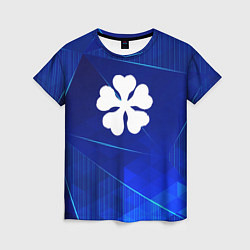 Футболка женская Black Clover blue poly, цвет: 3D-принт